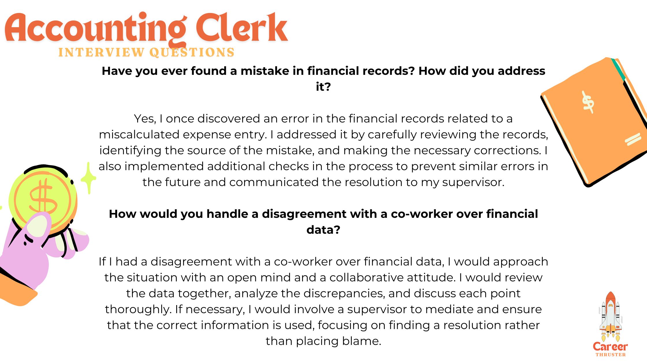 Sample Answers For Accounting Clerk Interview Questions