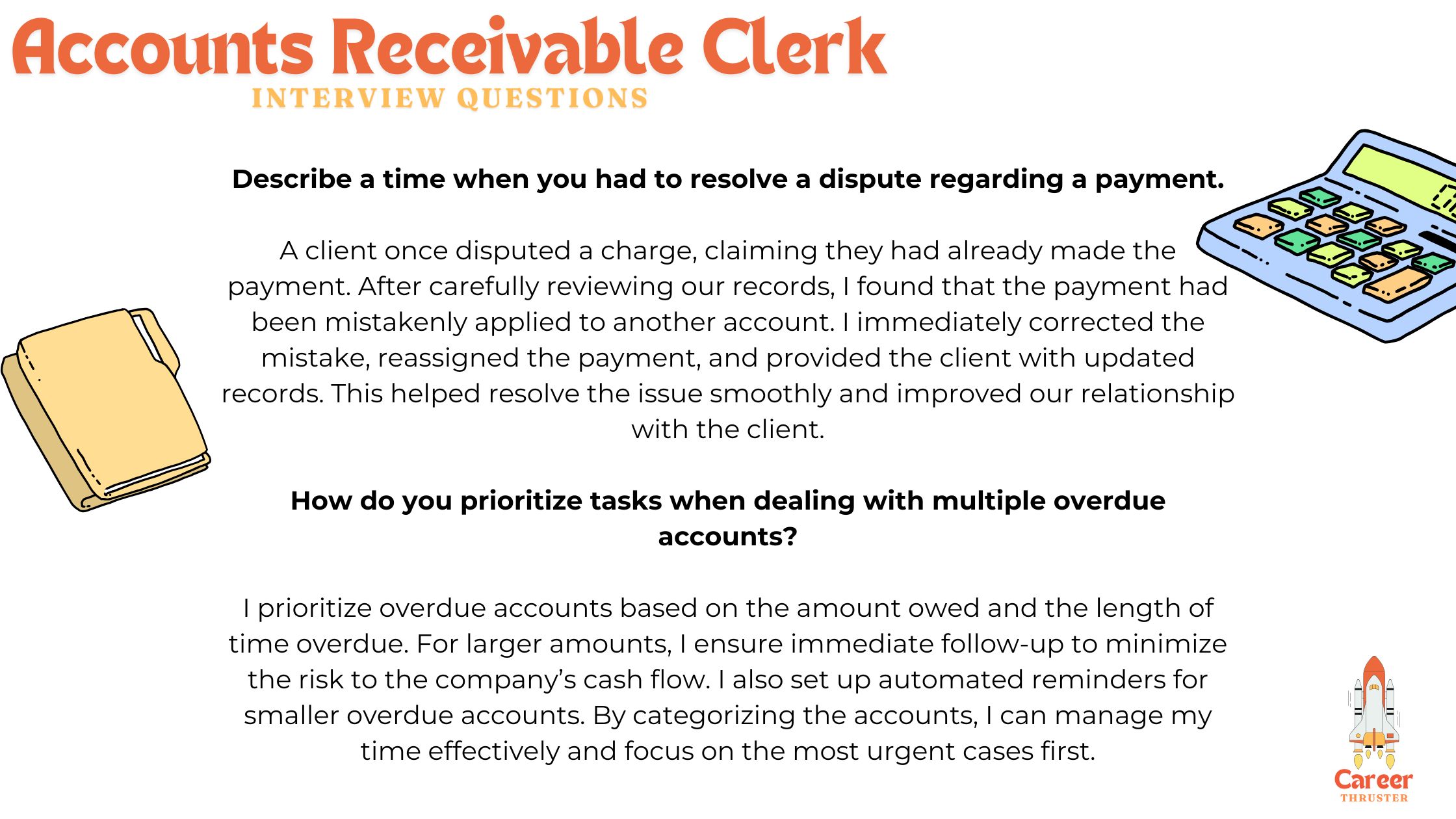 accounts receivable clerk interview questions